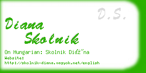 diana skolnik business card